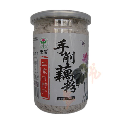 杭州特产禾莲西湖藕粉手削纯藕粉无蔗糖200克*2罐 - 图2