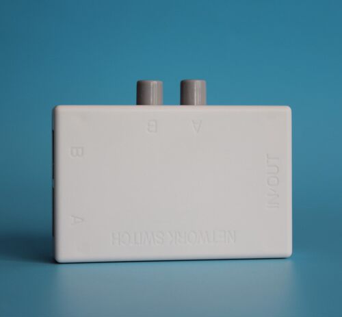 二口迷你网络切换器RJ45以太网共享器内外网切换@迈拓MT-RJ45-2M - 图0