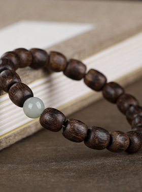 天然越南芽庄沉香手串老料转运珠