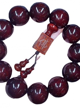 【】满金星血檀紫檀手串手链佛珠