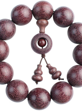 厂家批发紫芯苏木玫瑰紫檀木佛珠