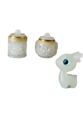 创意diy饰品夜光石小萌鹿镂空香