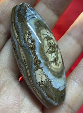 新品文玩配饰手把件钙化分层纹仿
