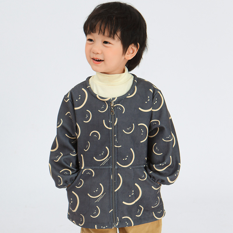 Autumn and winter children's style corduroy anti-dirty blouse