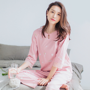 睡衣顶呱呱薄款可外穿两件套