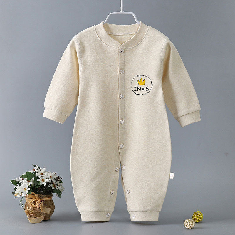 新生婴儿儿0爬服1岁连体春秋睡衣 园中葵连身衣/爬服/哈衣