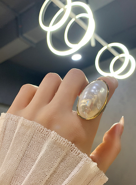 小众气质大珍珠夸张网红insins潮