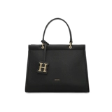 Кожаная вместительная и большая платиновая сумка через плечо, из натуральной кожи