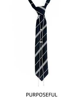 purposeful链条领带免打学院风