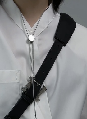 purposeful 原创波洛领带蛇骨链项链超帅