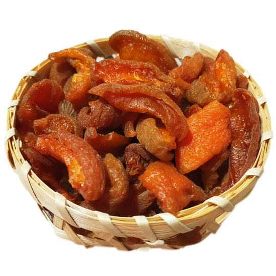 Carne de albaricoque de origen silvestre, tiras de albaricoque, tiras de albaricoque seco, tiras de melocotón seco, frutas en conserva cortadas a mano de Chengde, bocadillos agridulces para mujeres embarazadas 250 g