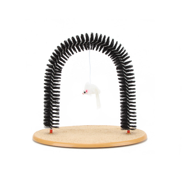 Arch hair rub cat massager