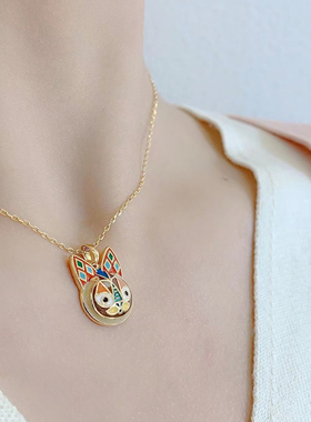 SUMNI秋冬新款滴釉怪猫图案珐琅