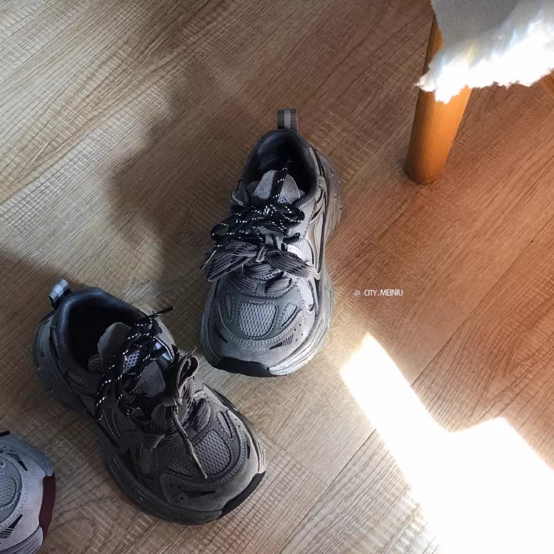 美妞 男女童鞋子儿童新款老爹鞋运动鞋2024秋季新款超轻 26-40码 - 图0