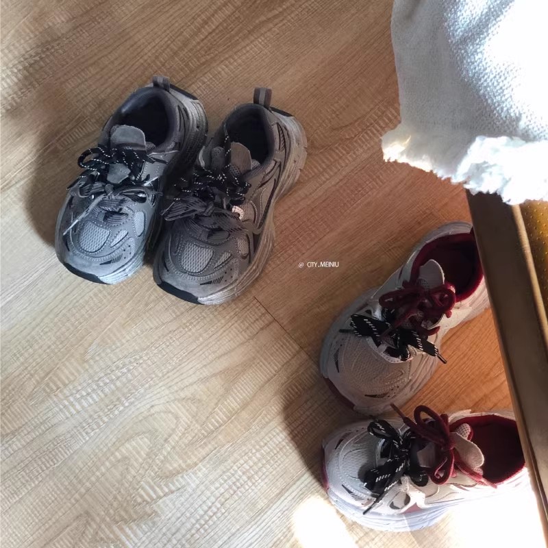 美妞 男女童鞋子儿童新款老爹鞋运动鞋2024秋季新款超轻 26-40码 - 图1