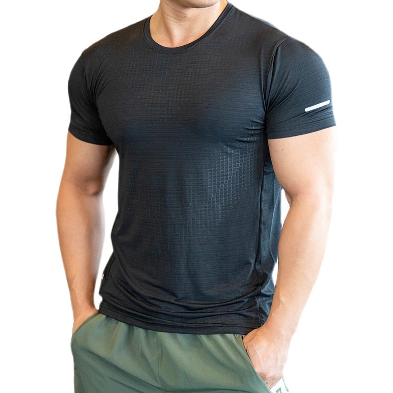 运动短袖T恤男夏季修身高弹显肌肉透气吸汗速干训练健身跑步上衣,淘宝优惠券,粉丝福利购,淘宝优惠卷