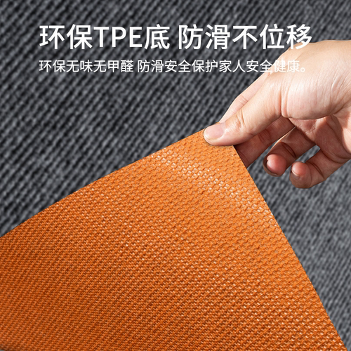 浴室防滑垫卫生间干湿分离门口防滑吸水干区脚垫防摔洗手间地垫 - 图0