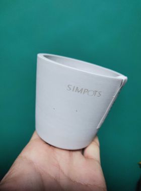 迷你拇指盆黑胶花盆8*10耐用园艺盆块根植物多肉花器现代简约潮流