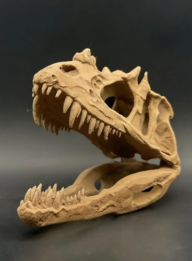 异特龙化石3d打印ins爬宠沙漠缸陆缸场景道具摆件家居氛围道具