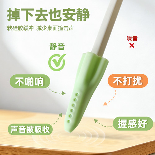 高颜值软硅胶火箭铅笔头笔帽一二年级笔盖小学生专用防丢保护套透明hb加粗三角木杆儿童女生男孩卡通可爱创意 - 图2