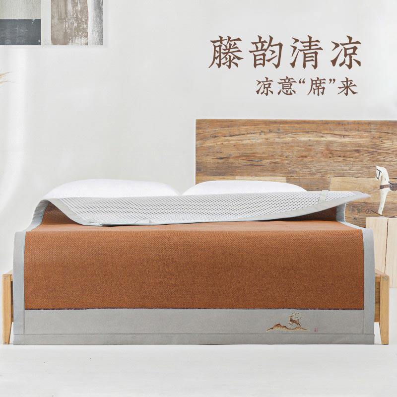 远梦家纺夏季家用冰丝草席单人席子 远梦家居凉席/竹席/藤席/草席/牛皮席