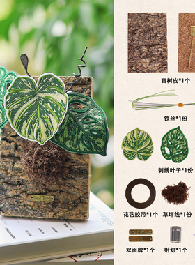 刺绣热带植物家居装饰相框摆件diy手工材料包活动教师礼物送老师