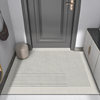 Entrance door floor mats can be customized with special-shaped door carpets
