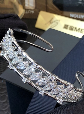 时尚气质开口手镯戒指套装简约大气设计高级感轻奢时髦镯子女礼物