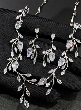 耳环项链套装新娘婚纱晚礼服配饰