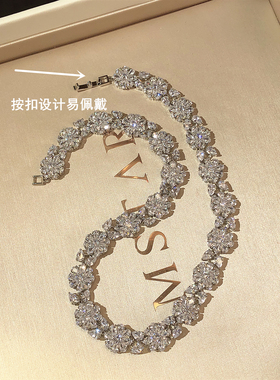 靡宿锆石铜镀真金满钻锆石