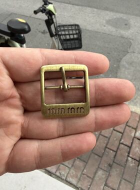 新款青铜色鞋带凉鞋卡扣配件金属纽扣日字鞋扣装饰鞋子高档搭扣