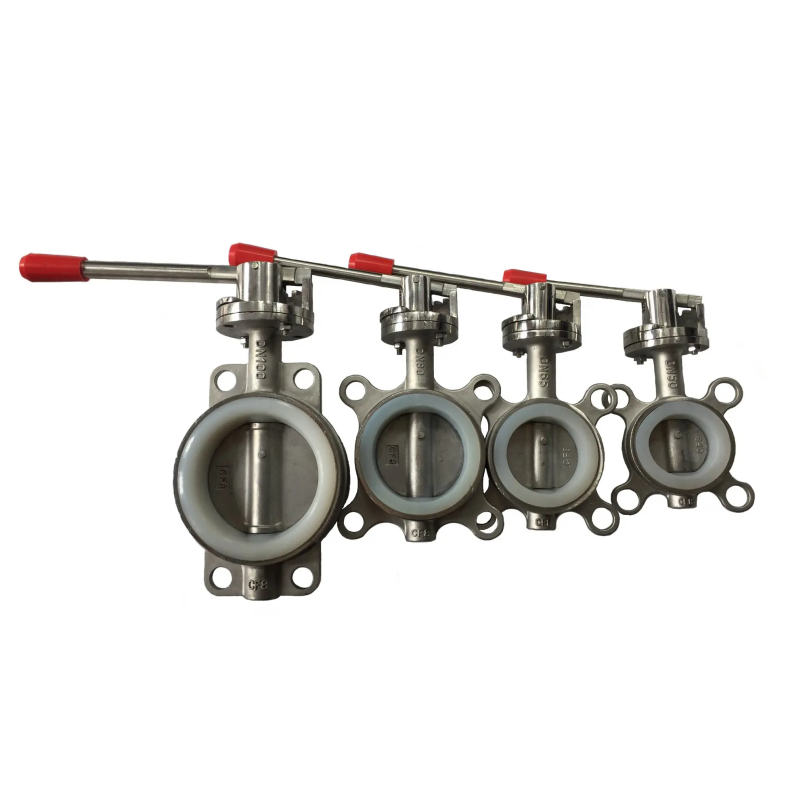 304不锈钢手动对夹蝶阀D71X-16P衬硅胶丁晴四氟开关水阀DN50 100,淘宝优惠券,粉丝福利购,淘宝优惠卷