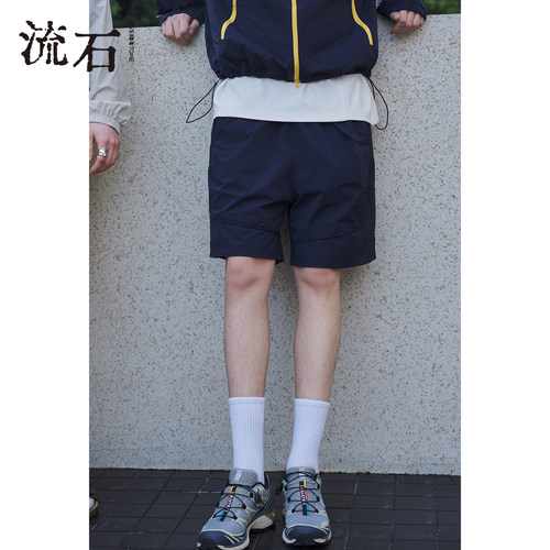 流石男装时尚宽松防晒透气凉感短裤2026年夏季男女款运动五分裤子 - 图2