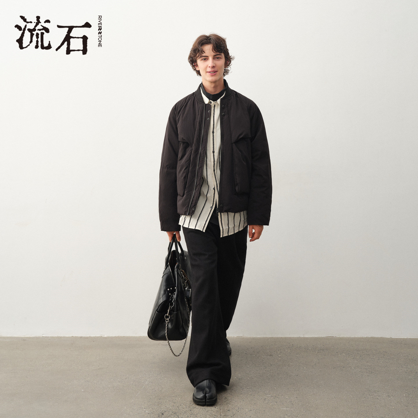 流石男装棒球服羽绒外套2025年冬季新款男士保暖时尚设计立领夹克,淘宝优惠券,粉丝福利购,淘宝优惠卷