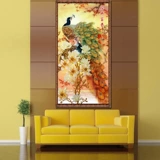 青飞 Точная печатная ткань цветы цветут богатые павлины магнолия бриллиантовая живопись цветовые резьба магнолия цветы, полные бриллиантовых живописи, бесплатная доставка