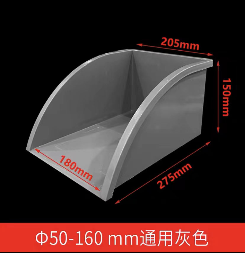 雨水簸箕PVC直落式排水管排屋通用型成品一体成型积水斗 - 图1