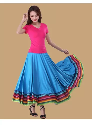 Комплект, этническая длинная юбка, 6м