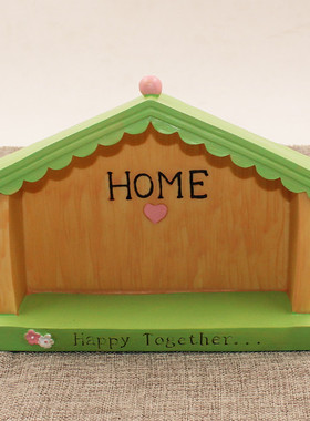 日式风创意桌面小房子树脂工艺品