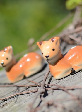 陶瓷公仔动漫多肉盆栽微景观摆件