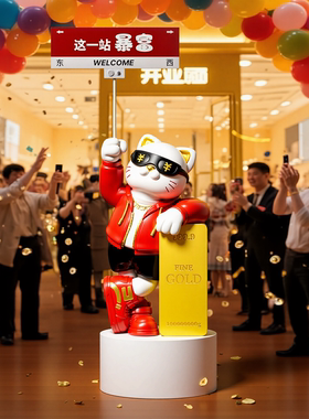 贝汉美开业礼品高档招财猫摆件