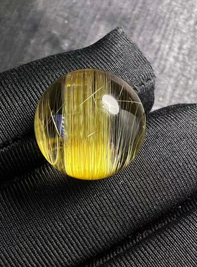 天然钛晶顺发晶单珠