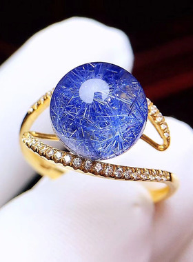 魅晶水晶晶体通透戒指