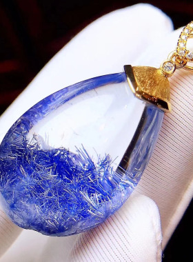 魅晶水晶晶体通透吊坠