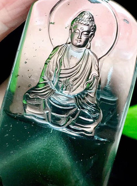 魅晶天然原矿水晶吊坠