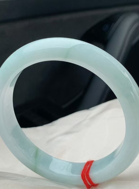 魅晶天然水晶晶体通透绿色冰透手镯