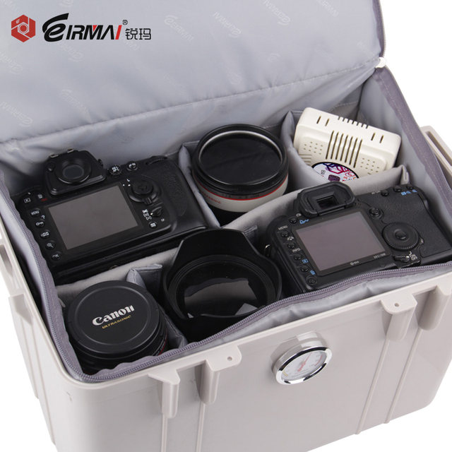 Ruima R21 moisture-proof box SLR camera dehumidification box photographic equipment drying box micro-SLR lens mildew-proof box safe storage sealed box large plastic box with moisture-absorbing card moisture-proof pad accessories