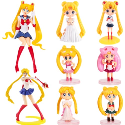 烘焙蛋糕装饰Q版美少女战士公主蛋糕摆件美女生日蛋糕装饰插件 - 图3