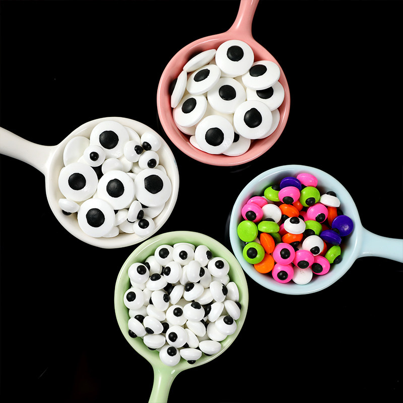 万圣节眼睛糖珠烘焙蛋糕装饰搞怪彩色大小眼珠蛋糕摆件甜品台装饰