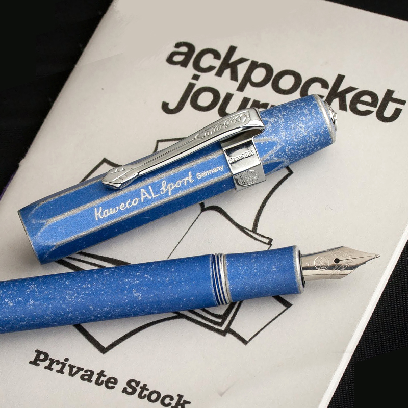 德国KAWECO Sports钢笔宝珠笔通用金属复古雕花笔夹金银青铜色 - 图1