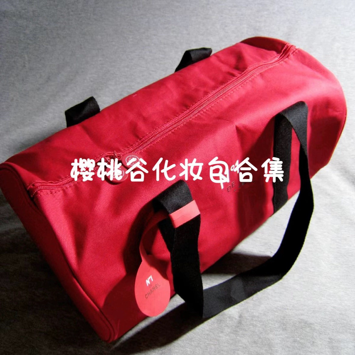 24款山茶花手提运动健身包红色帆布圆筒单肩托特包专柜赠礼正品,淘宝优惠券,粉丝福利购,淘宝优惠卷